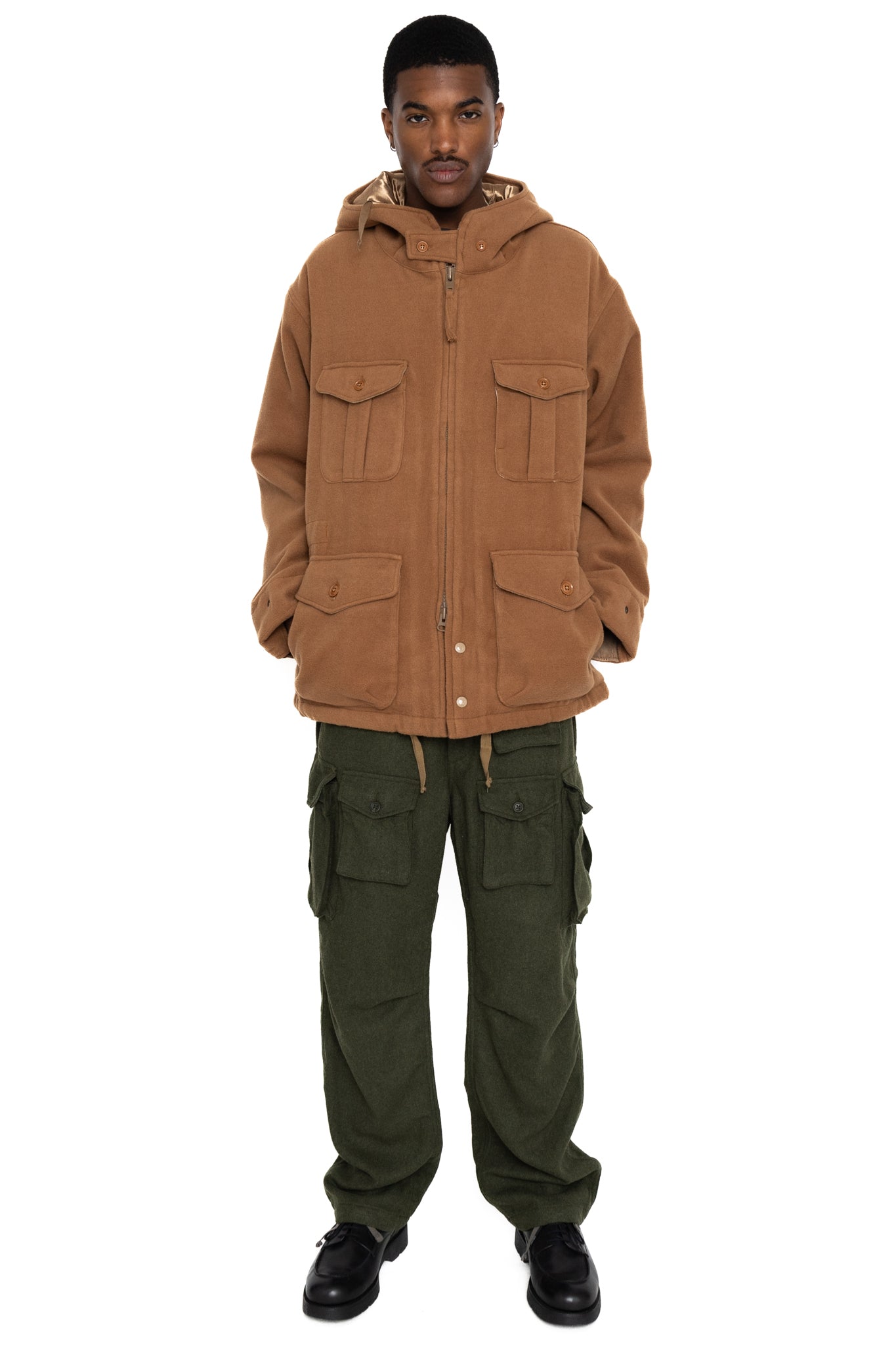 SAS Jacket Polyester Fake Melton - Tan