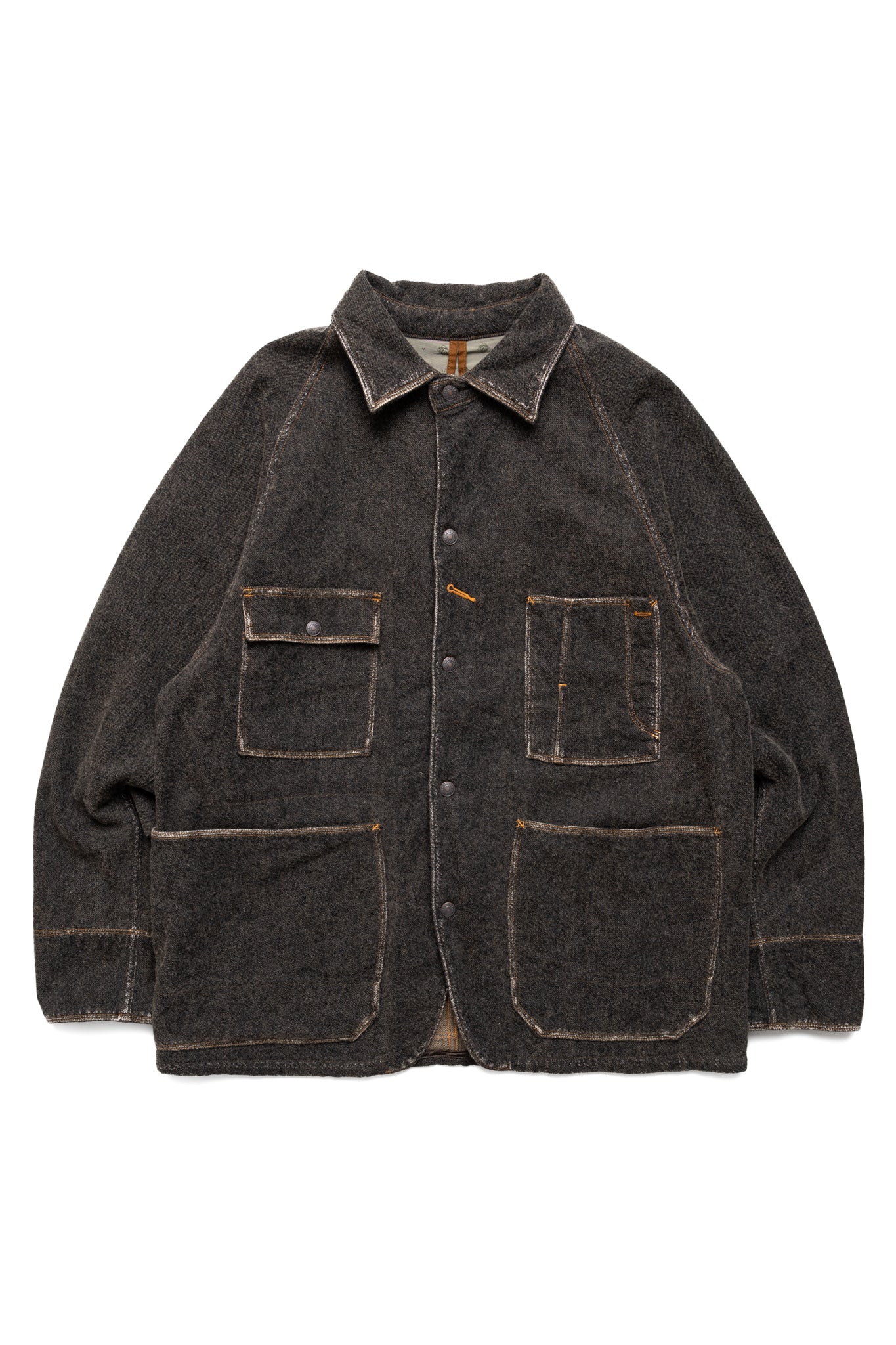 Twill Aging Wool CACTUS Coverall - Fade Charcoal