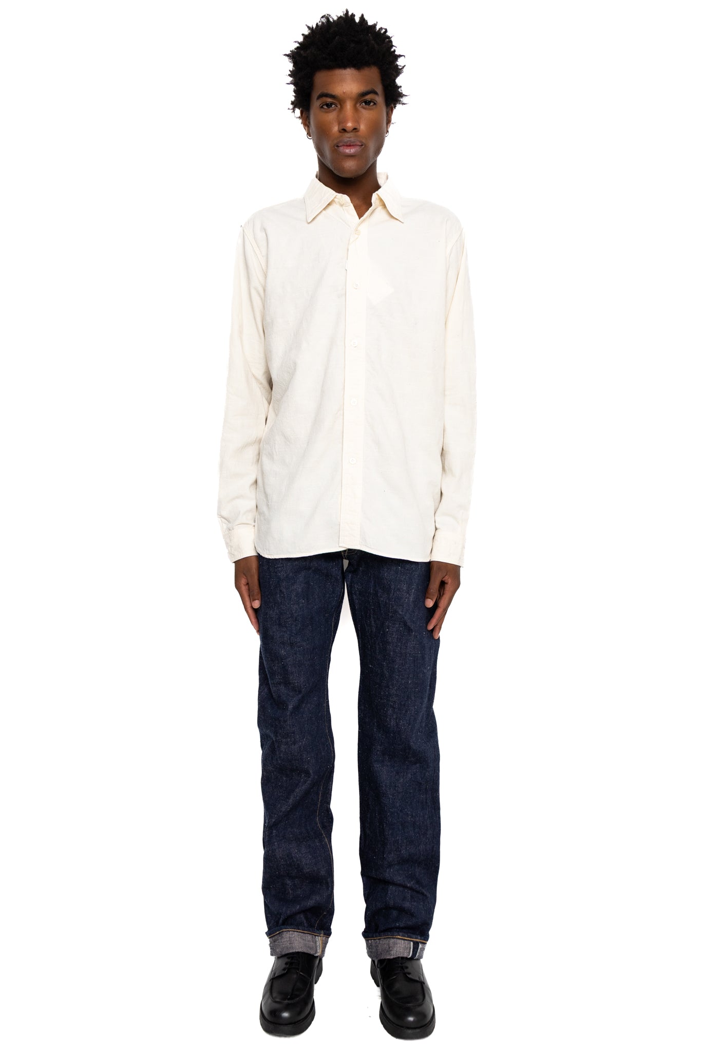 Tropical Weather Dobby Shirt Western Fit - Natural