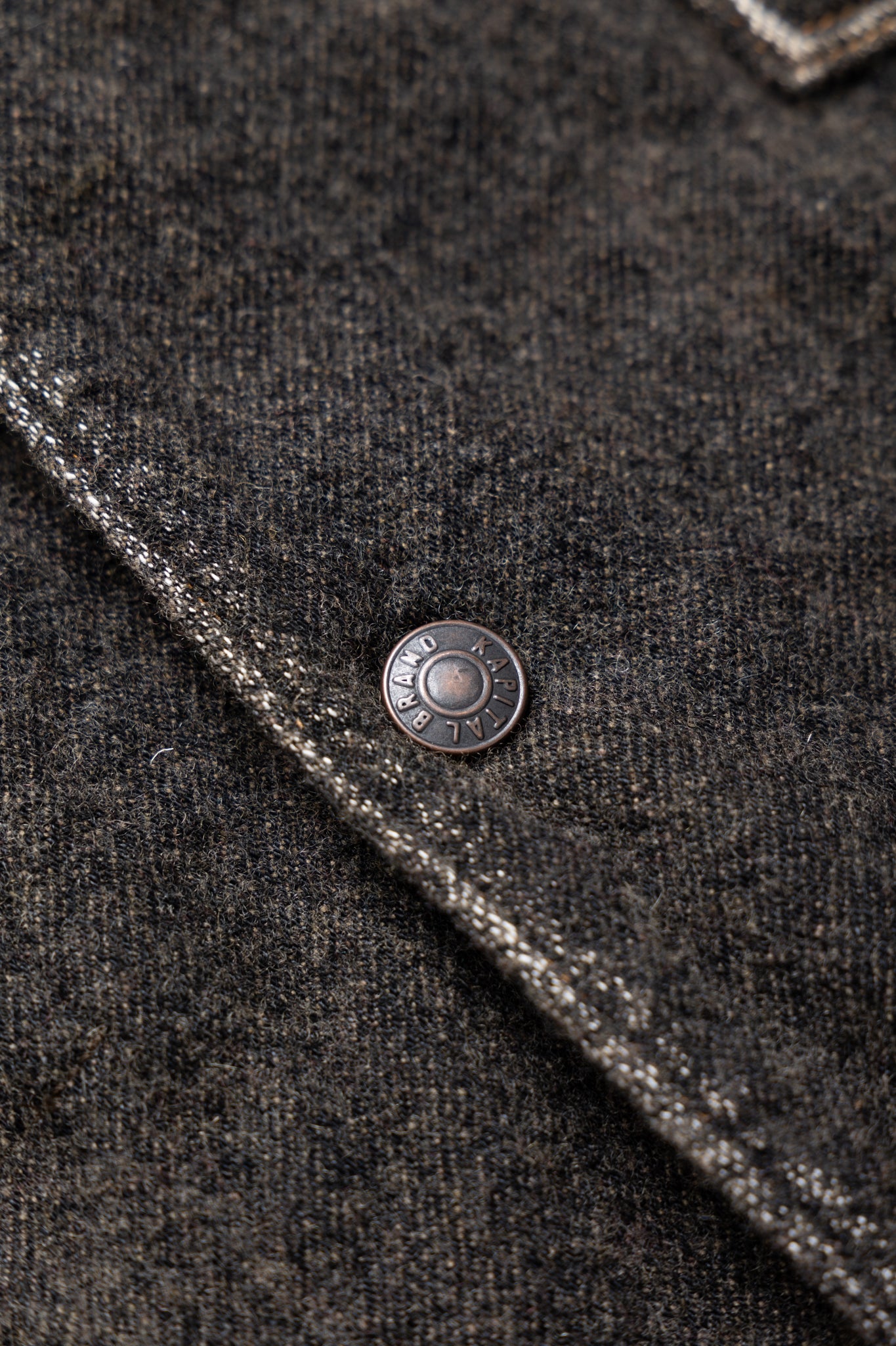 Twill Aging Wool CACTUS Coverall - Fade Charcoal