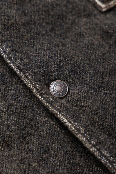 Twill Aging Wool CACTUS Coverall - Fade Charcoal