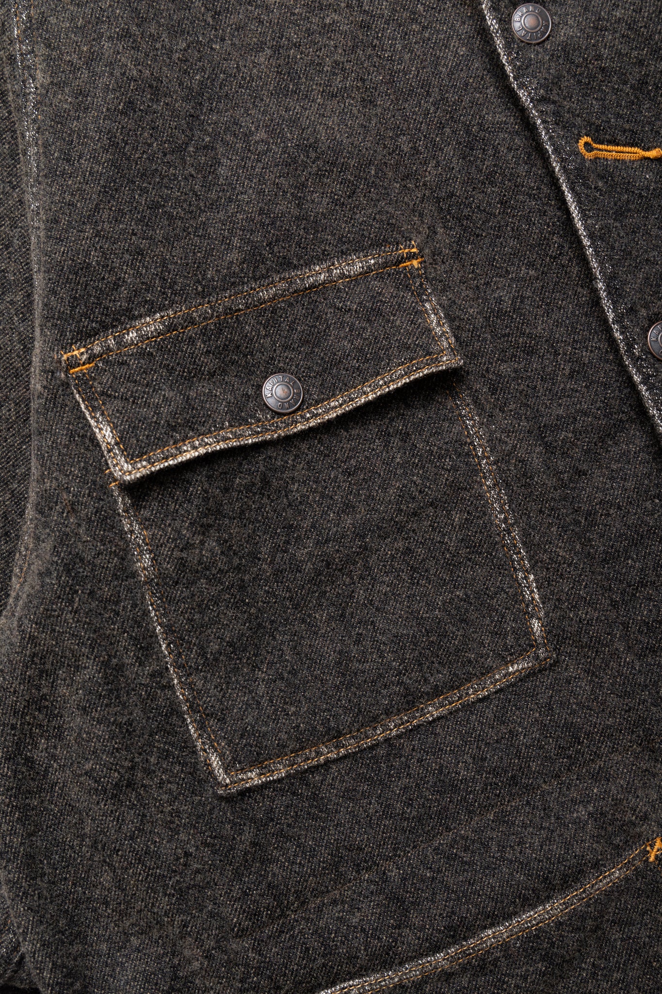 Twill Aging Wool CACTUS Coverall - Fade Charcoal