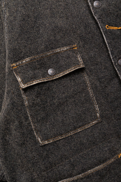 Twill Aging Wool CACTUS Coverall - Fade Charcoal