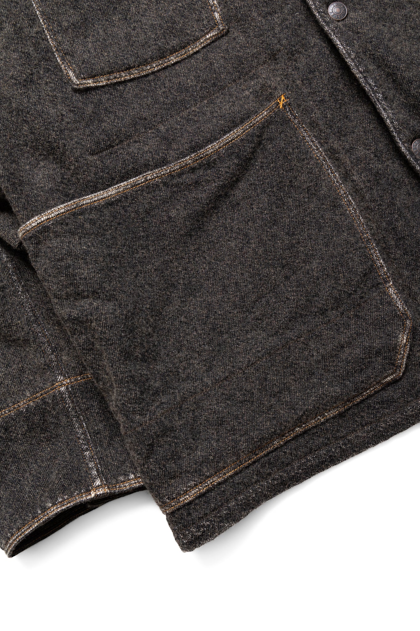 Twill Aging Wool CACTUS Coverall - Fade Charcoal