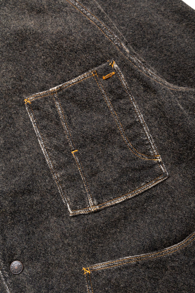 Twill Aging Wool CACTUS Coverall - Fade Charcoal