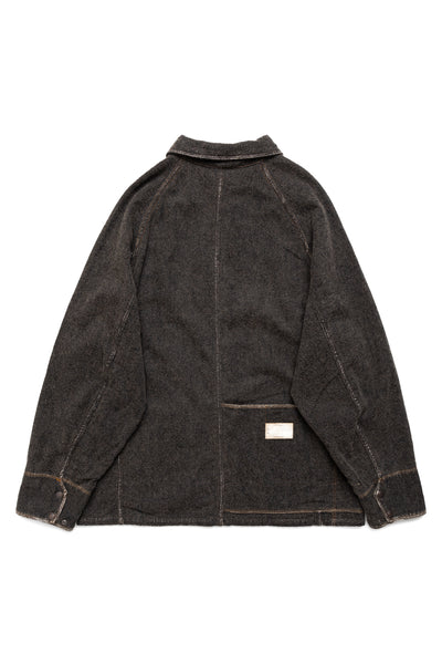 Twill Aging Wool CACTUS Coverall - Fade Charcoal