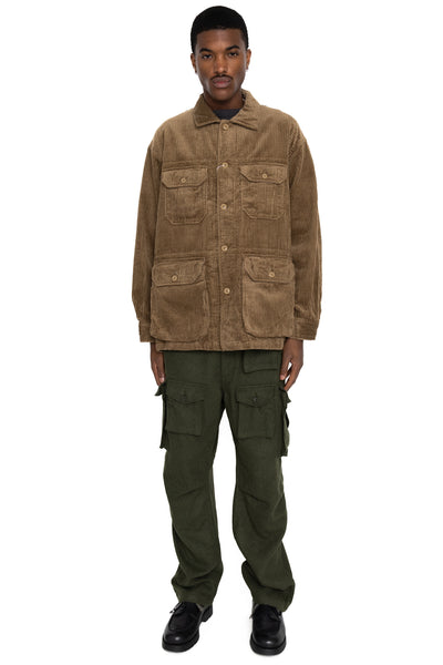 Suffolk Shirt Jacket Cotton 4.5W Corduroy - Khaki