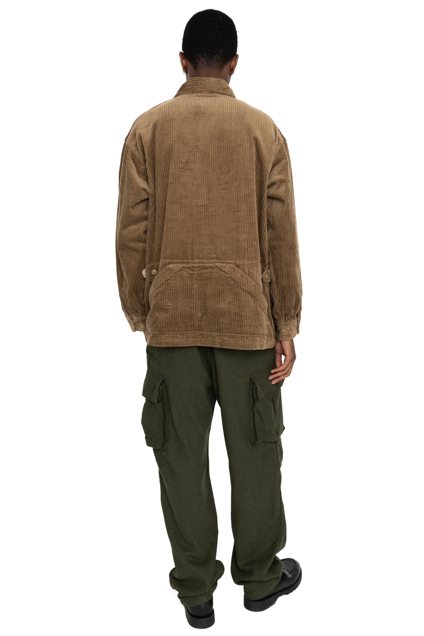 Suffolk Shirt Jacket Cotton 4.5W Corduroy - Khaki