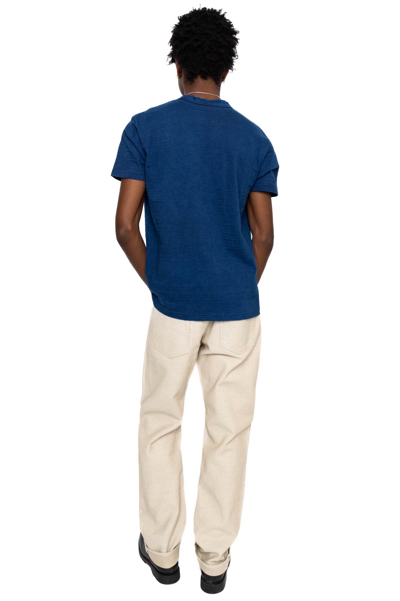 1178-IV 12oz Sashiko 5P Pants Regular Fit - Ivory x Beige