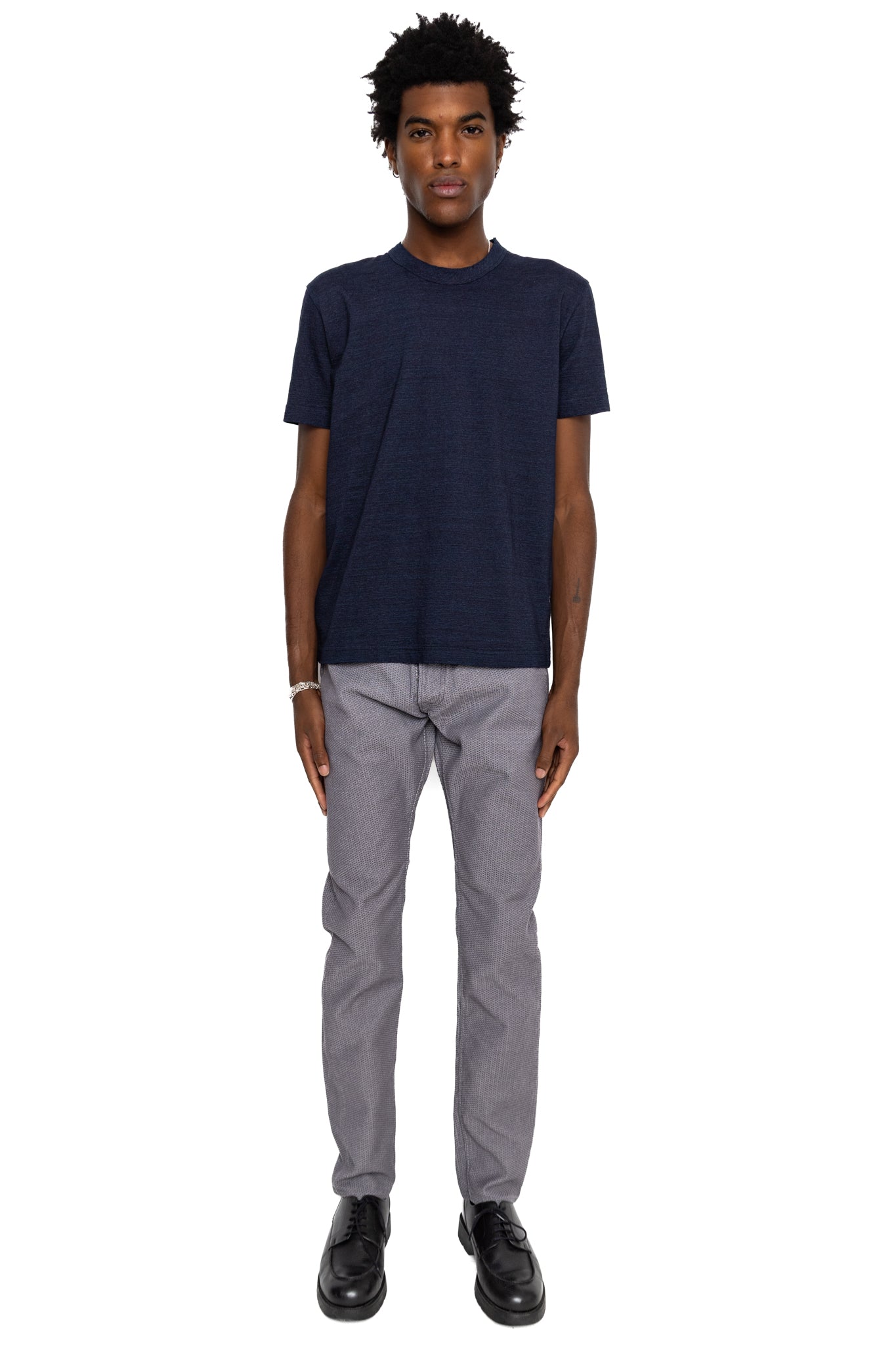 Indigo Jersey Crew Neck S/S T-shirt - Dark Indigo