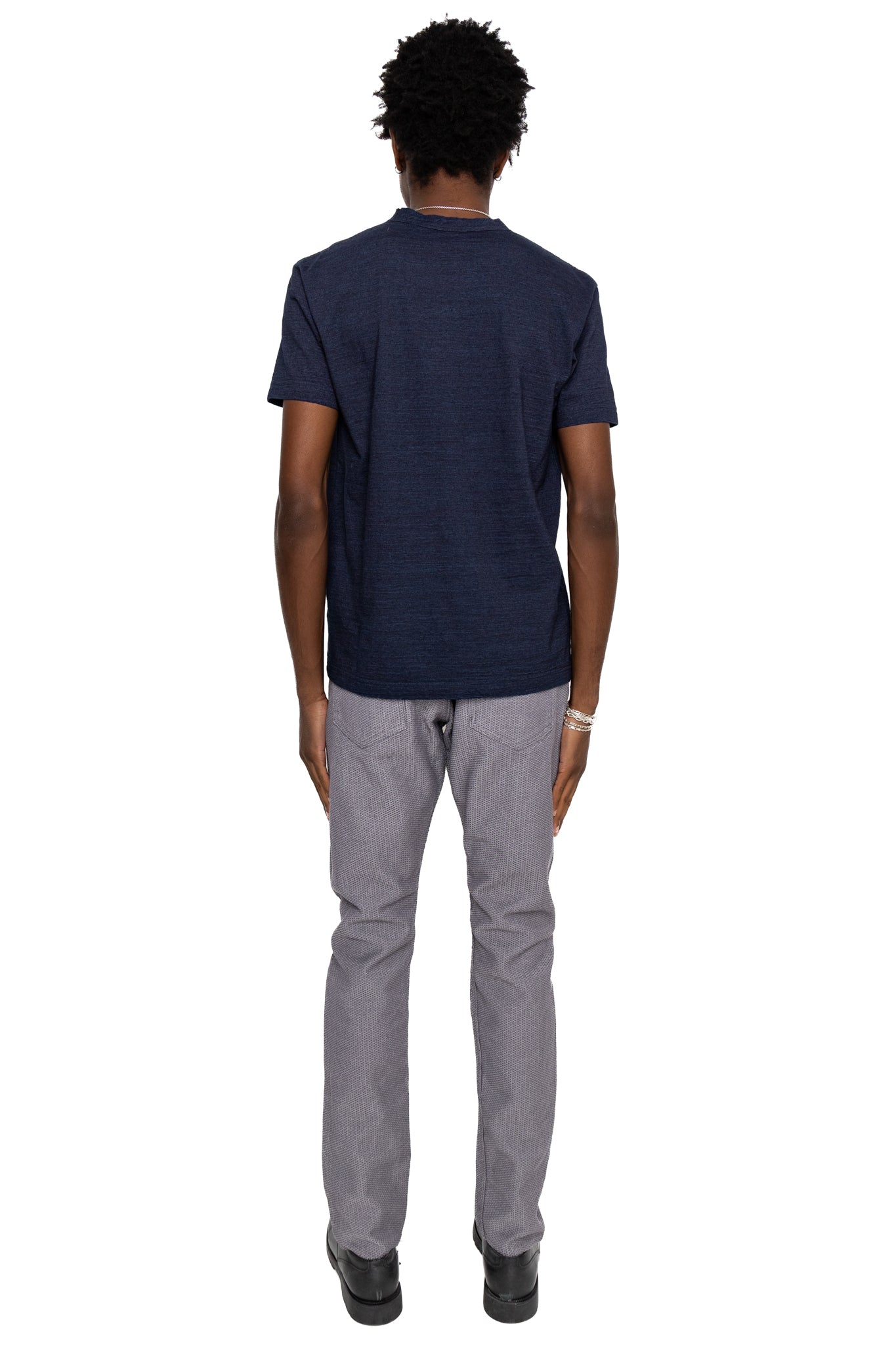 Indigo Jersey Crew Neck S/S T-shirt - Dark Indigo
