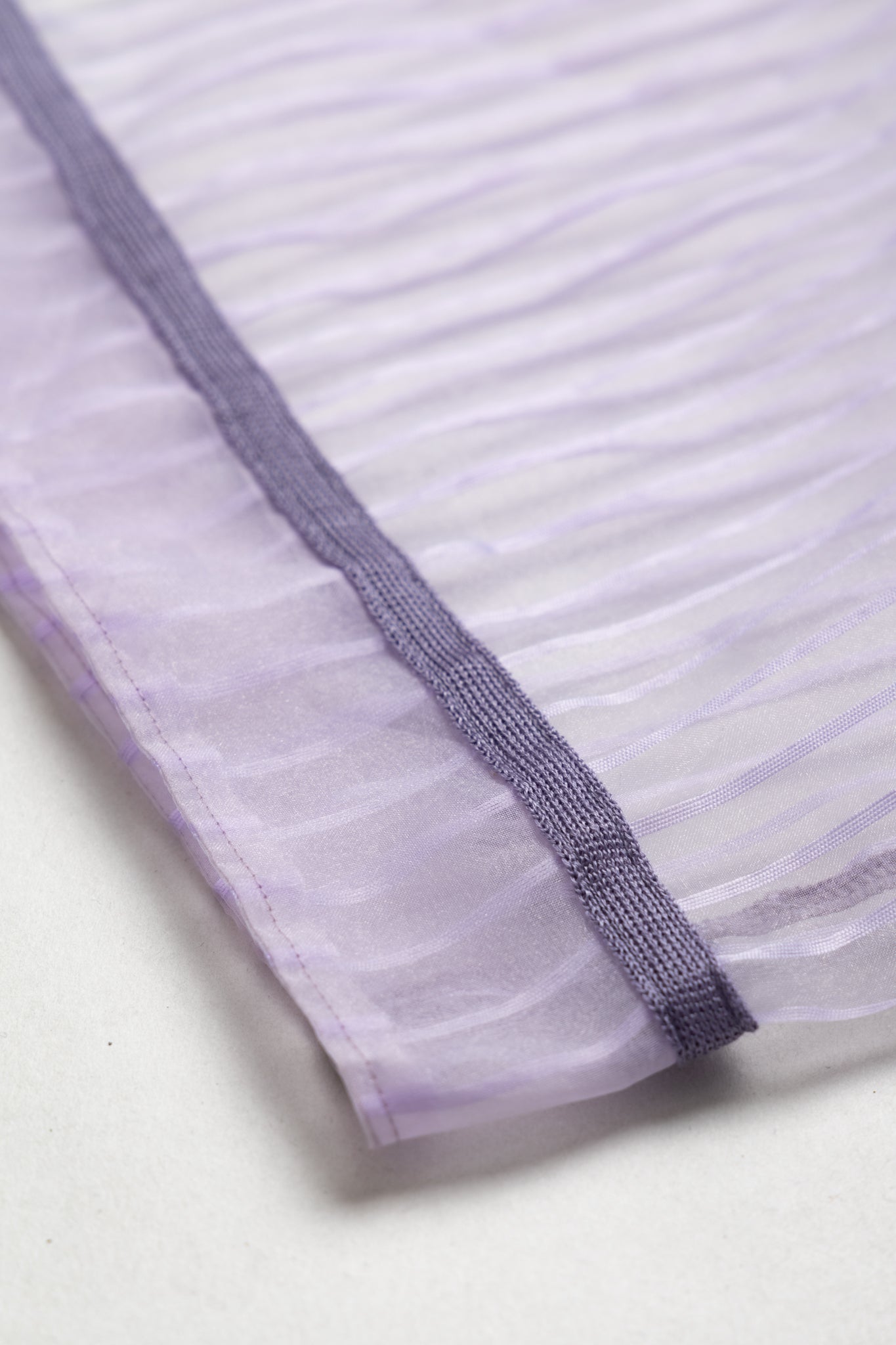 Sheer Stripe GREAT KOUNTRY Baseball Shirt - Light Purple