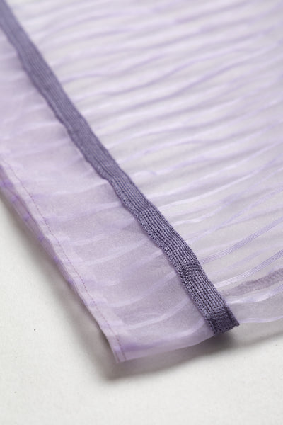Sheer Stripe GREAT KOUNTRY Baseball Shirt - Light Purple