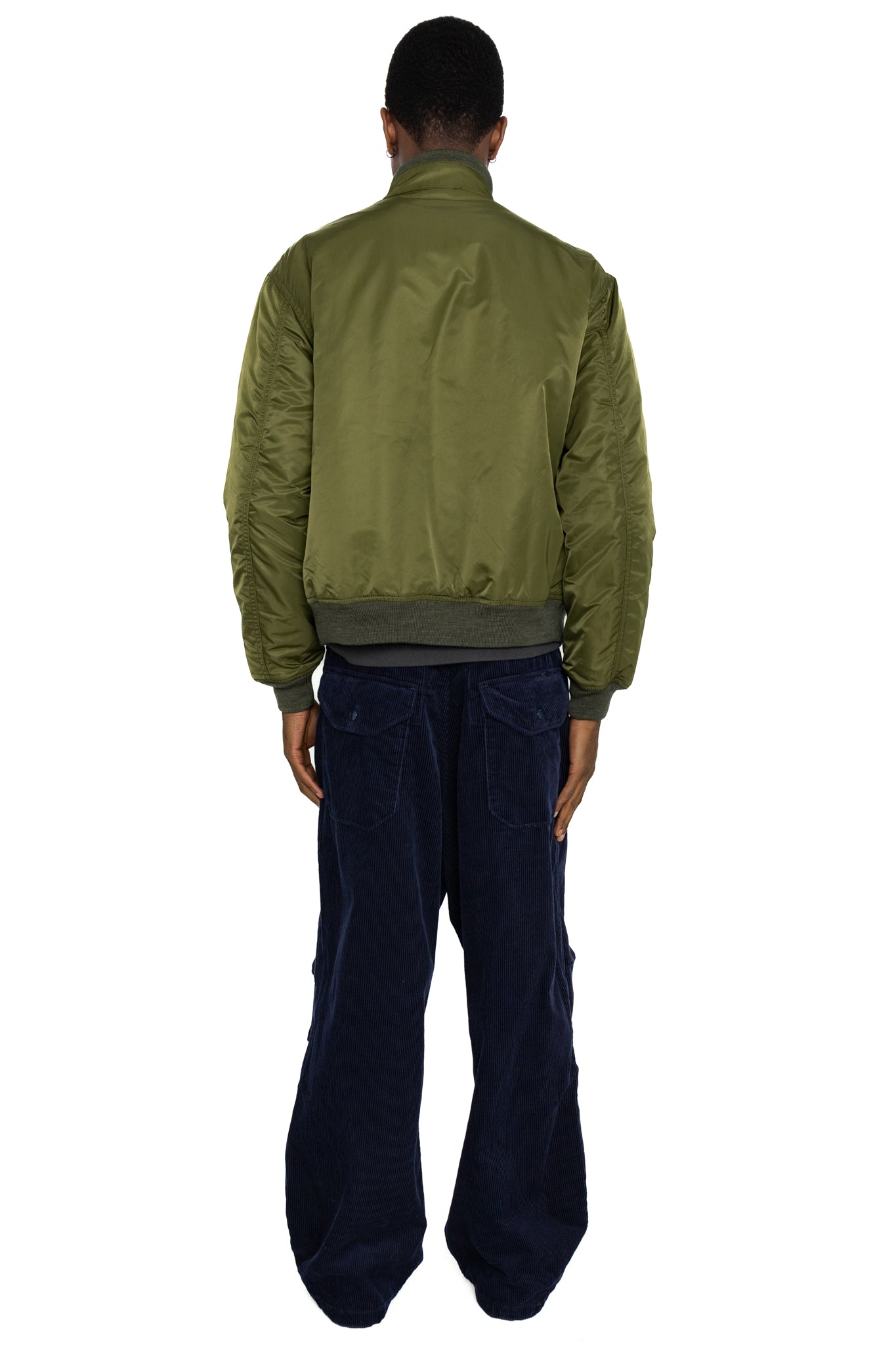 LL Jacket Flight Satin Nylon - Olive