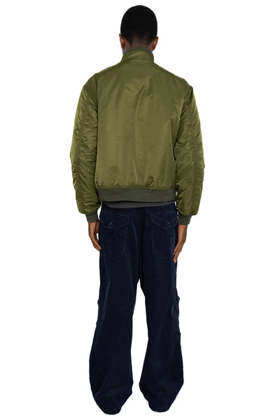 LL Jacket Flight Satin Nylon - Olive