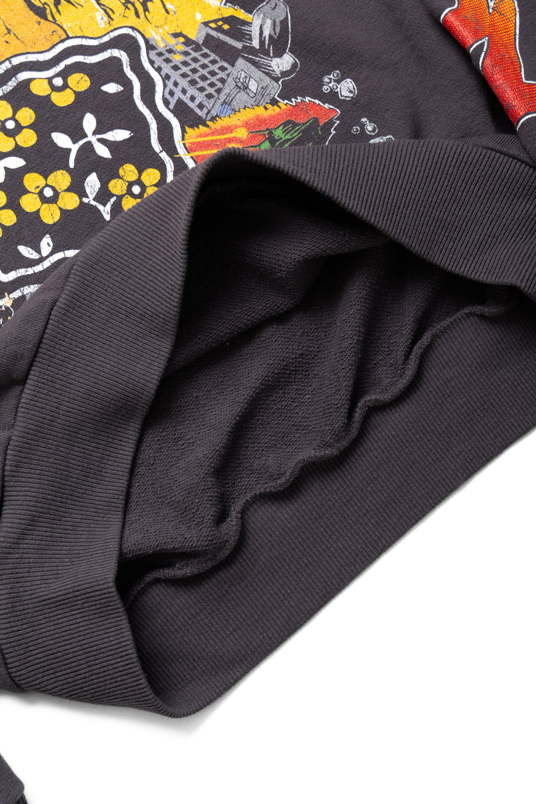 Kapital SWT Knit Hoodie (BUSTER PECKISH RAINBOWY) -Ink Black