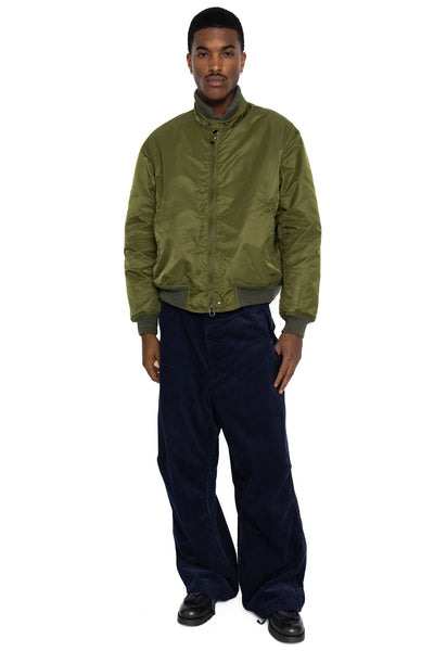 LL Jacket Flight Satin Nylon - Olive