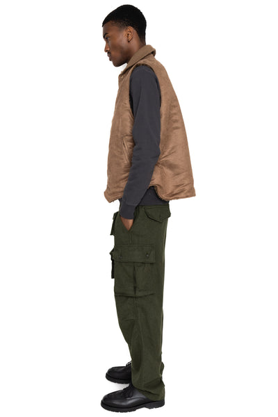LL Vest Polyester Fake Suede - Khaki