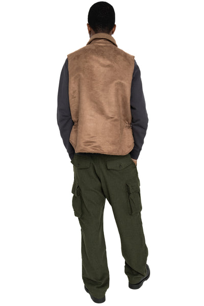 LL Vest Polyester Fake Suede - Khaki