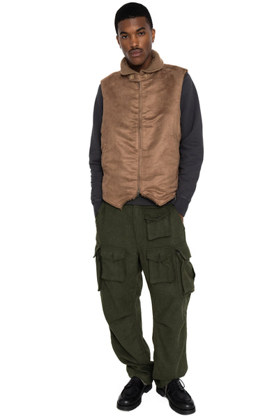 LL Vest Polyester Fake Suede - Khaki