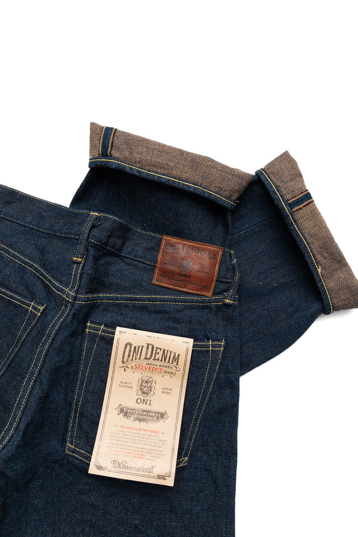 Oni Denim 822ZR-LBR Super Wide Tapered 20oz Secret Denim - Indigo