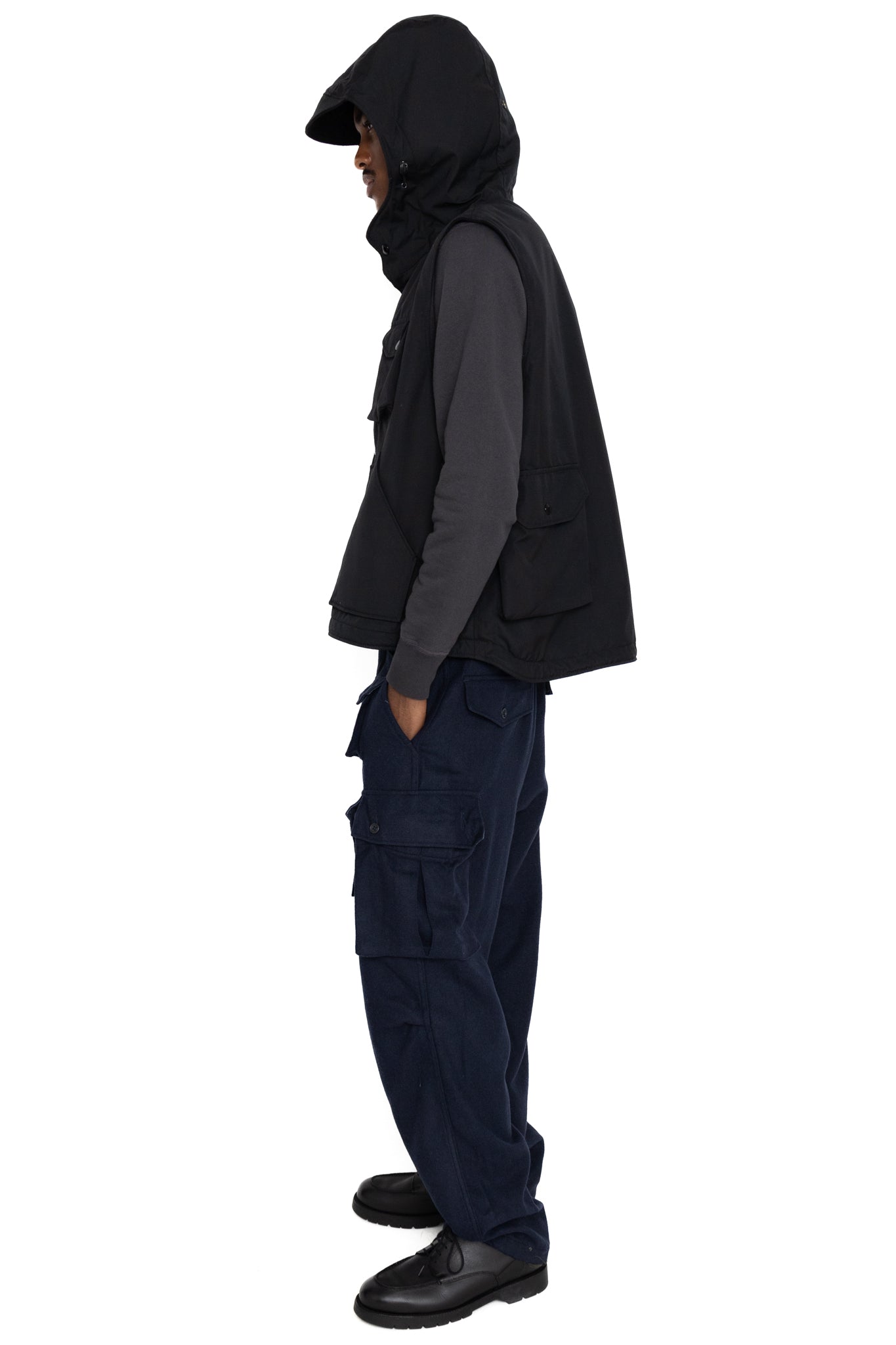 FA Pant Solid Poly Wool Flannel - Navy