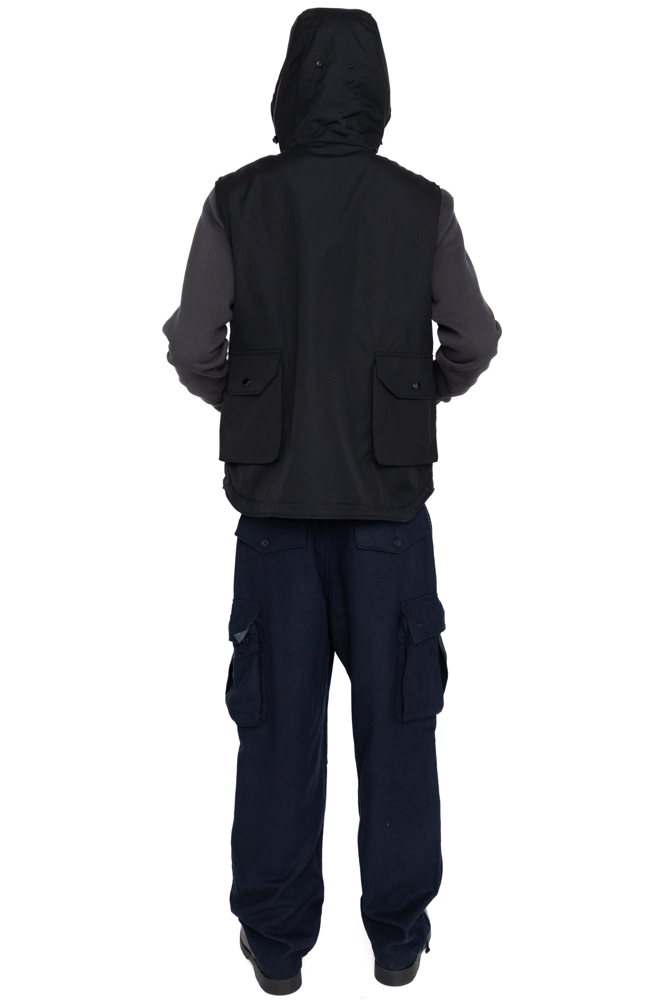 FA Pant Solid Poly Wool Flannel - Navy