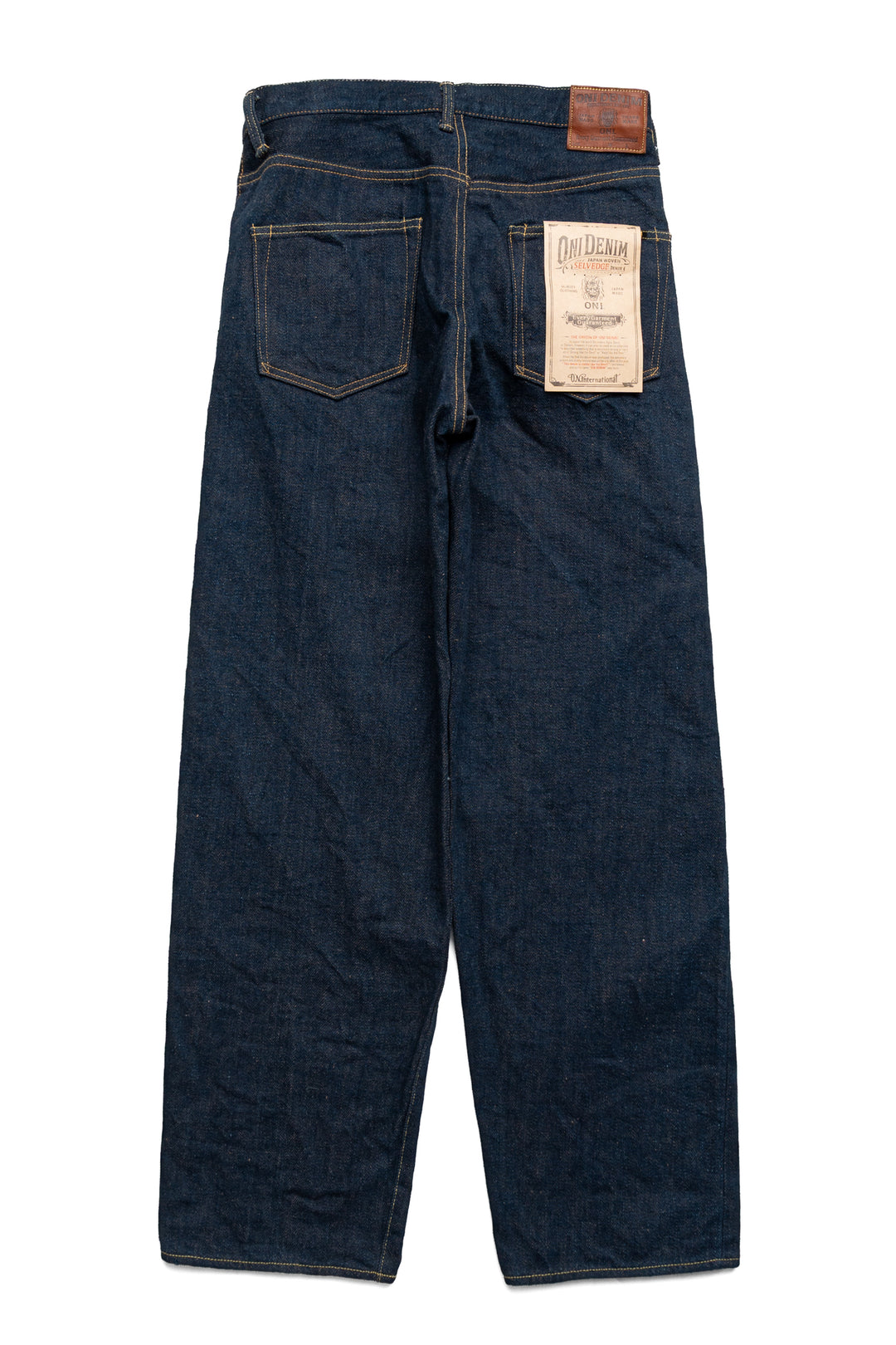 Oni Denim 822ZR-LBR Super Wide Tapered 20oz Secret Denim - Indigo