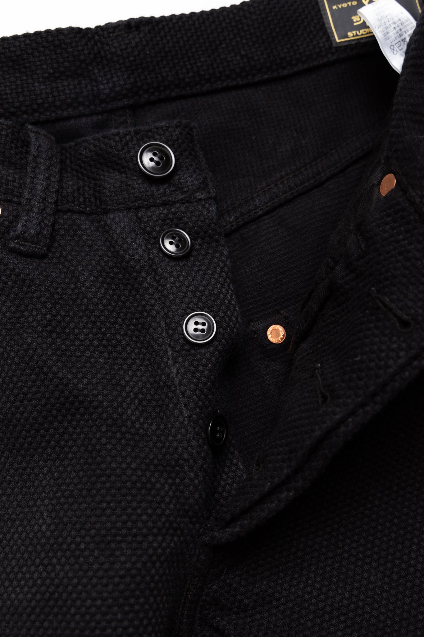 1877S Kyoto Black Dyeing Sashiko Jeans Slim Straight