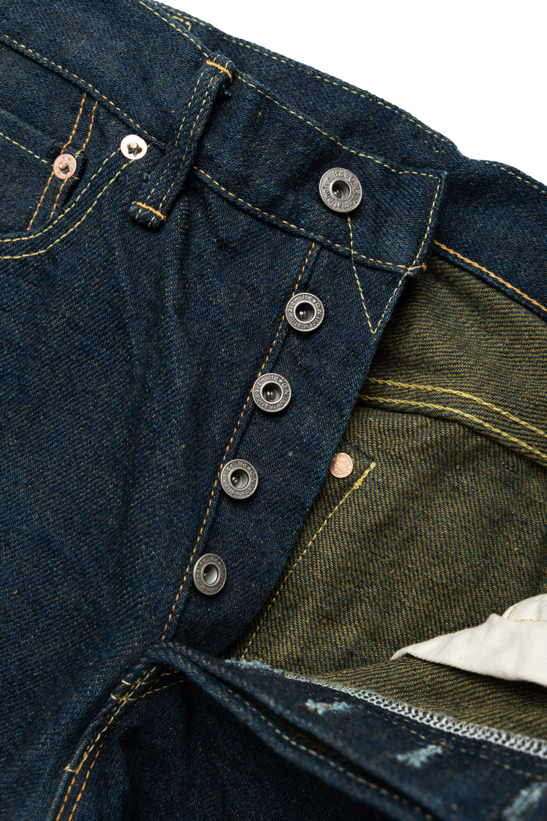 Oni Denim 200ZR-OLV Wide Straight 20oz Secret Denim - Indigo x