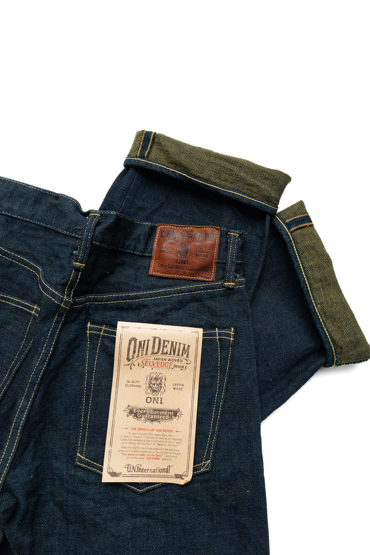Oni Denim 200ZR-OLV Wide Straight 20oz Secret Denim - Indigo x