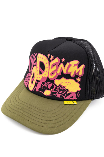 TH D.D. Trucker Cap - Black x Khaki