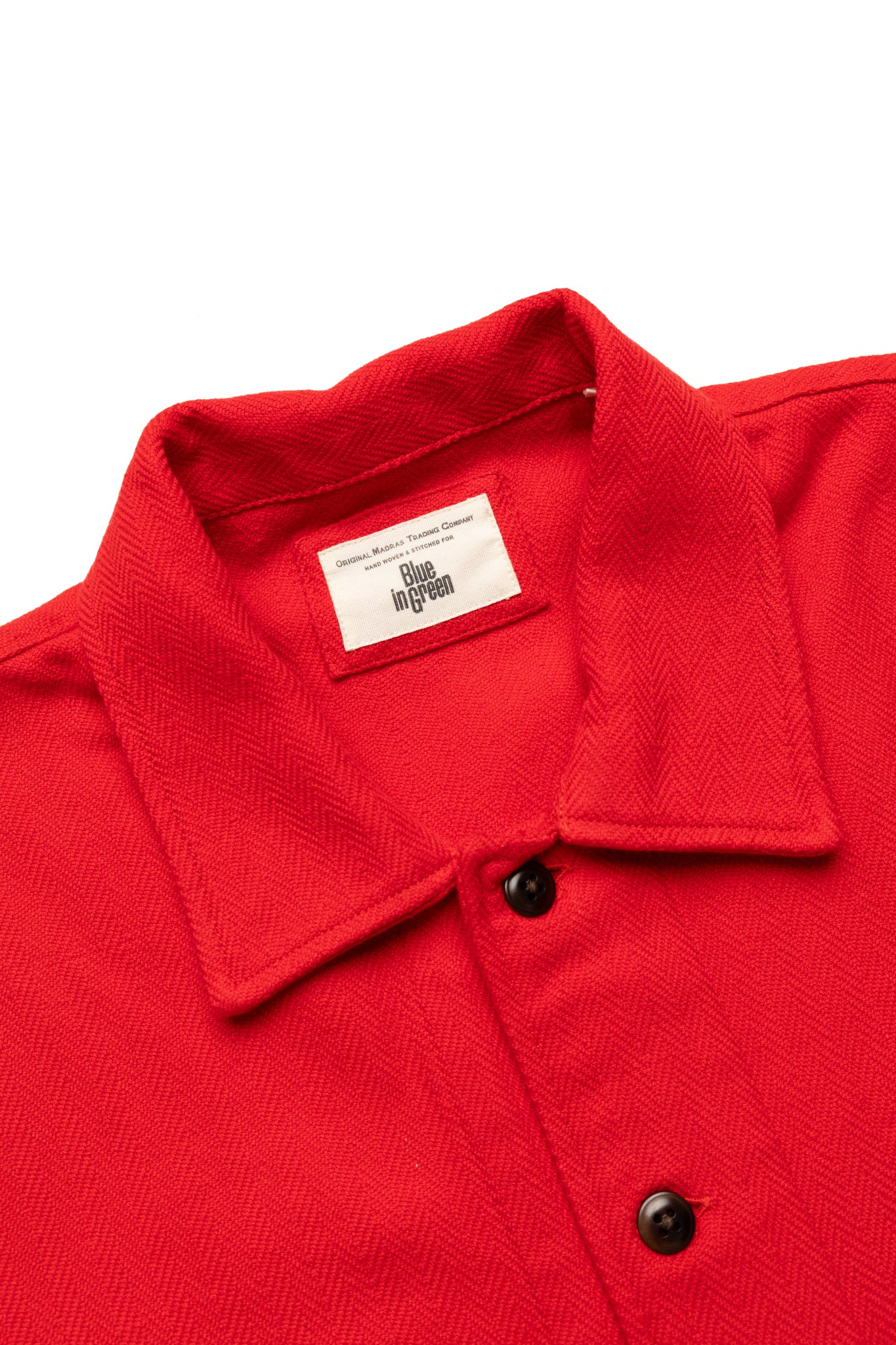 Shirt Jacket (Blue in Green Fit) - Red
