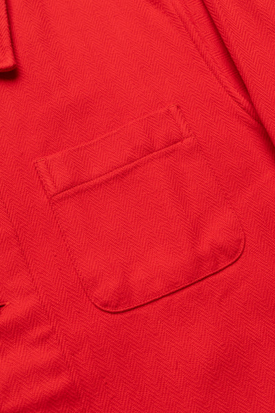 Shirt Jacket (Blue in Green Fit) - Red