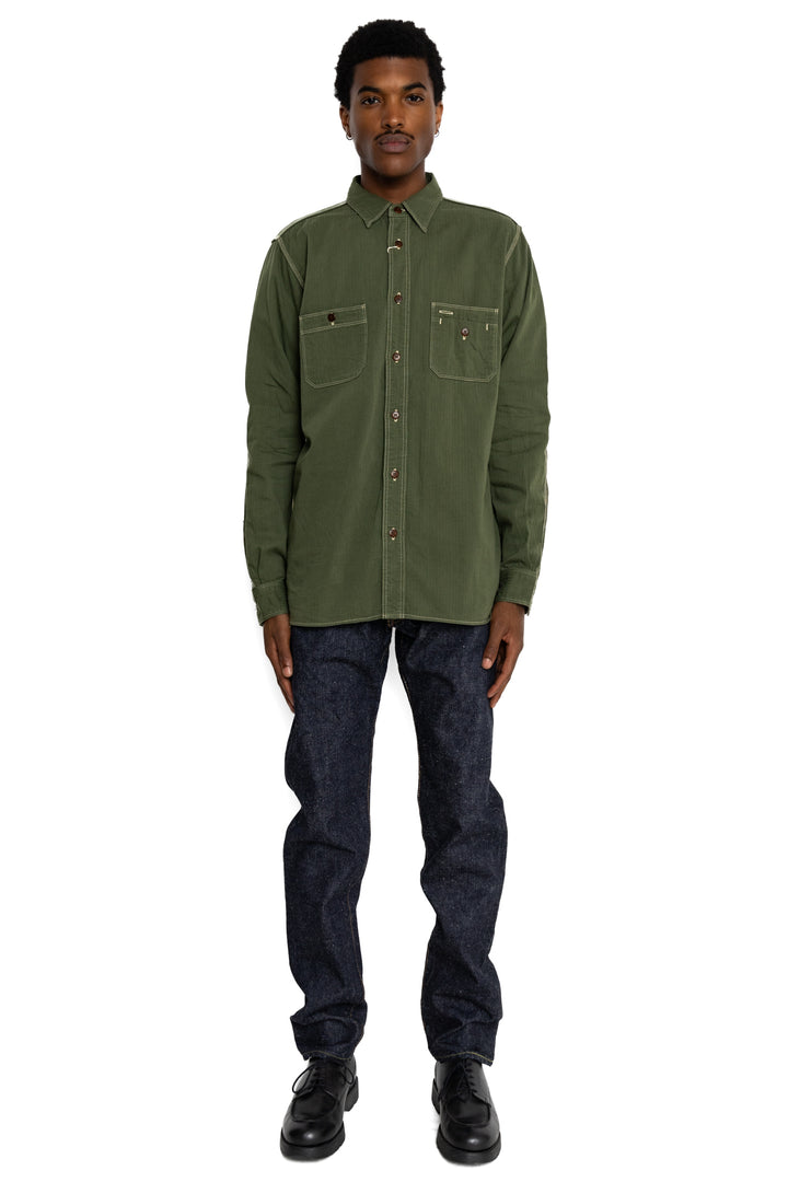 S0520XX 15oz Relaxed Tapered – BLUE IN GREEN SOHO