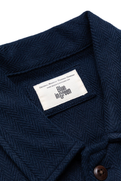 Shirt Jacket (Blue in Green Fit) - Navy