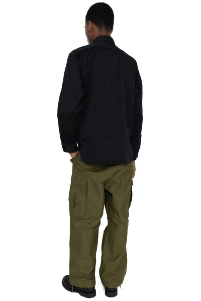 L/S Herringbone Work Shirt - Black