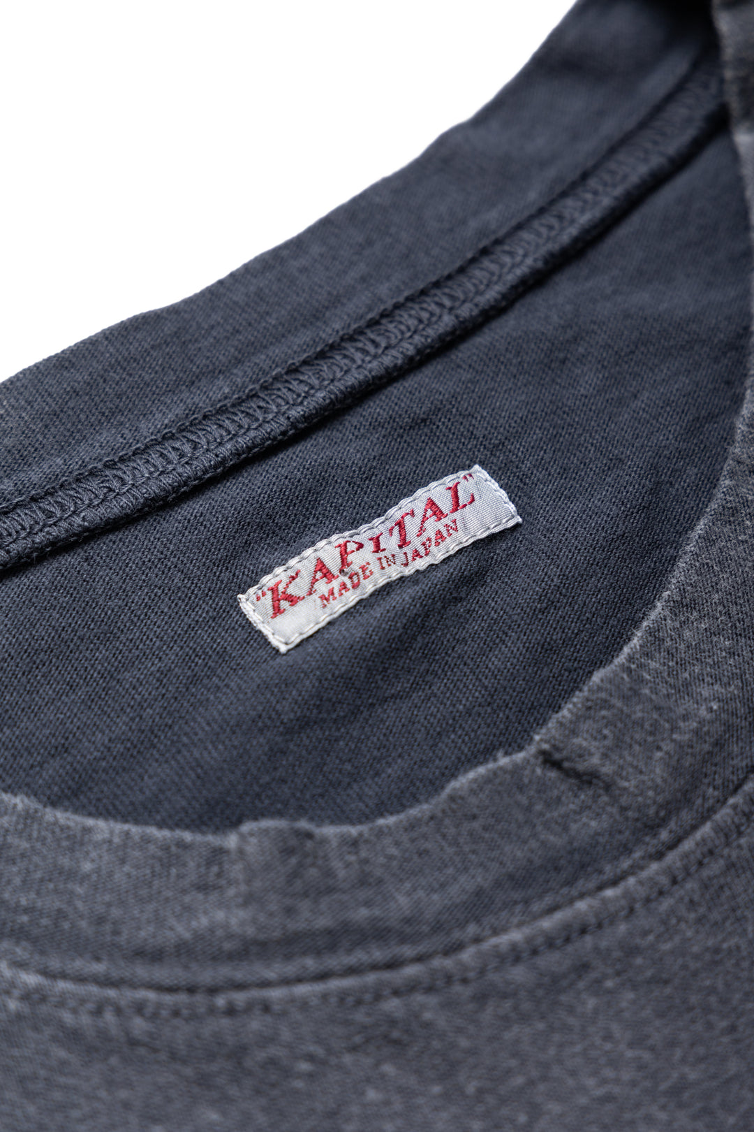 Kapital 20/- Jersey Crew T (PECKISH Rain Skull) - Black – BLUE IN