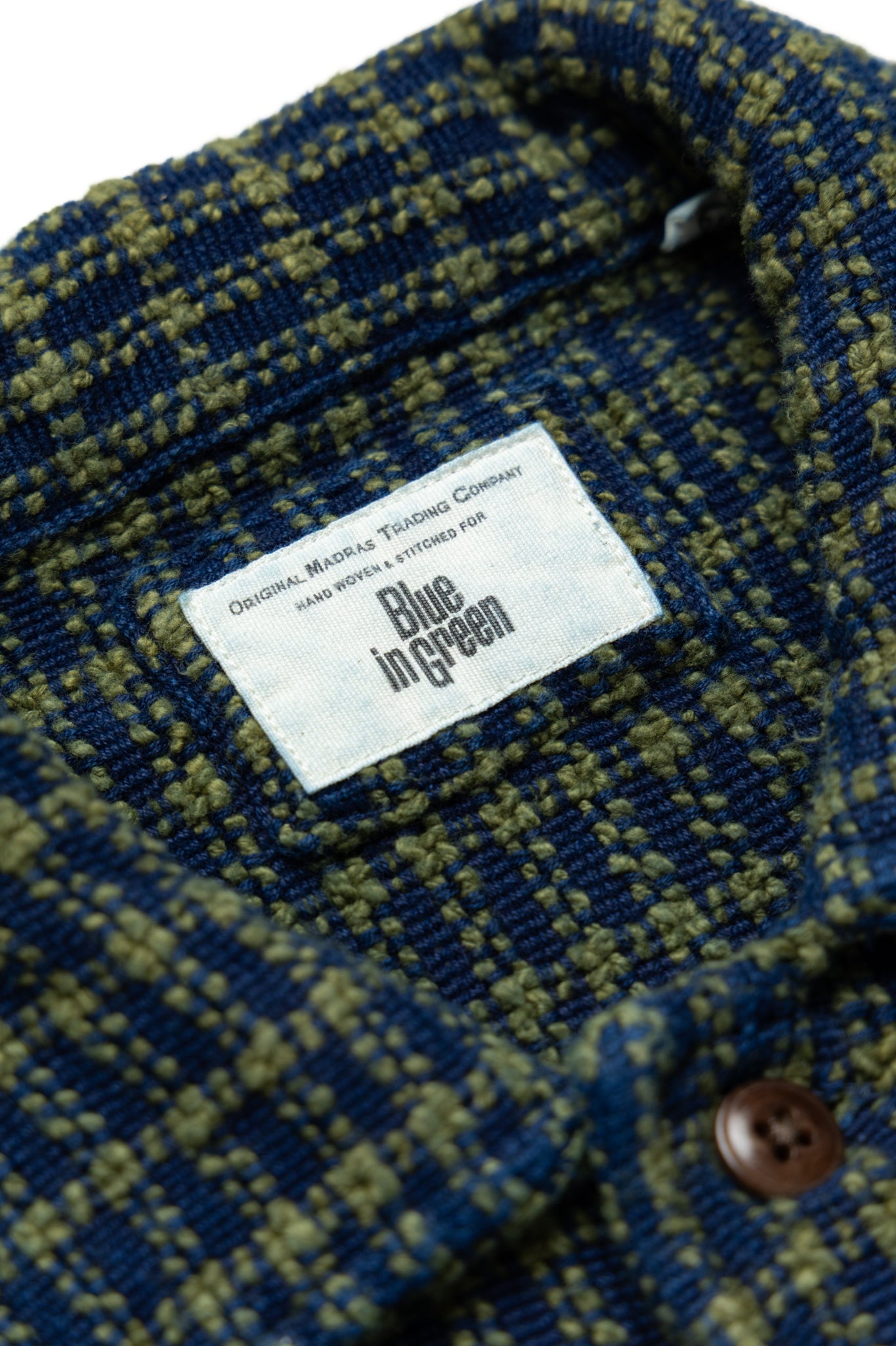 Shirt Jacket (Blue in Green Fit) - Navy x Olive