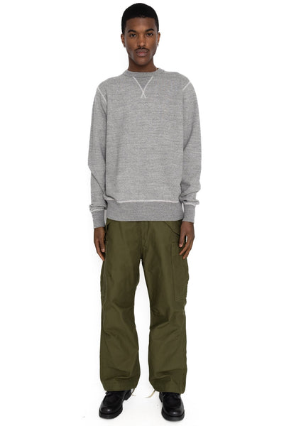 Set-In Crew Neck Sweatshirt - H. Grey