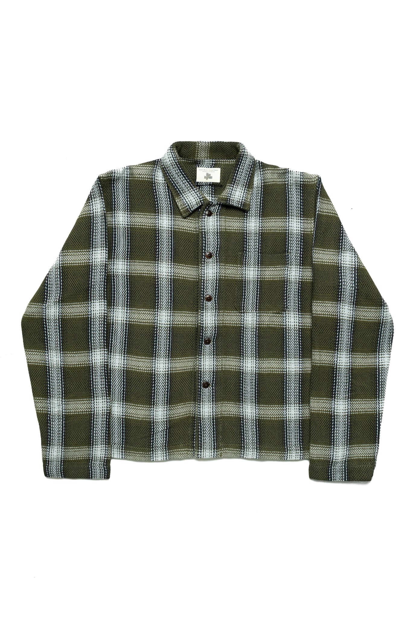 Shirt Jacket (Blue in Green Fit) - Olive Check