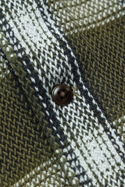 Shirt Jacket (Blue in Green Fit) - Olive Check