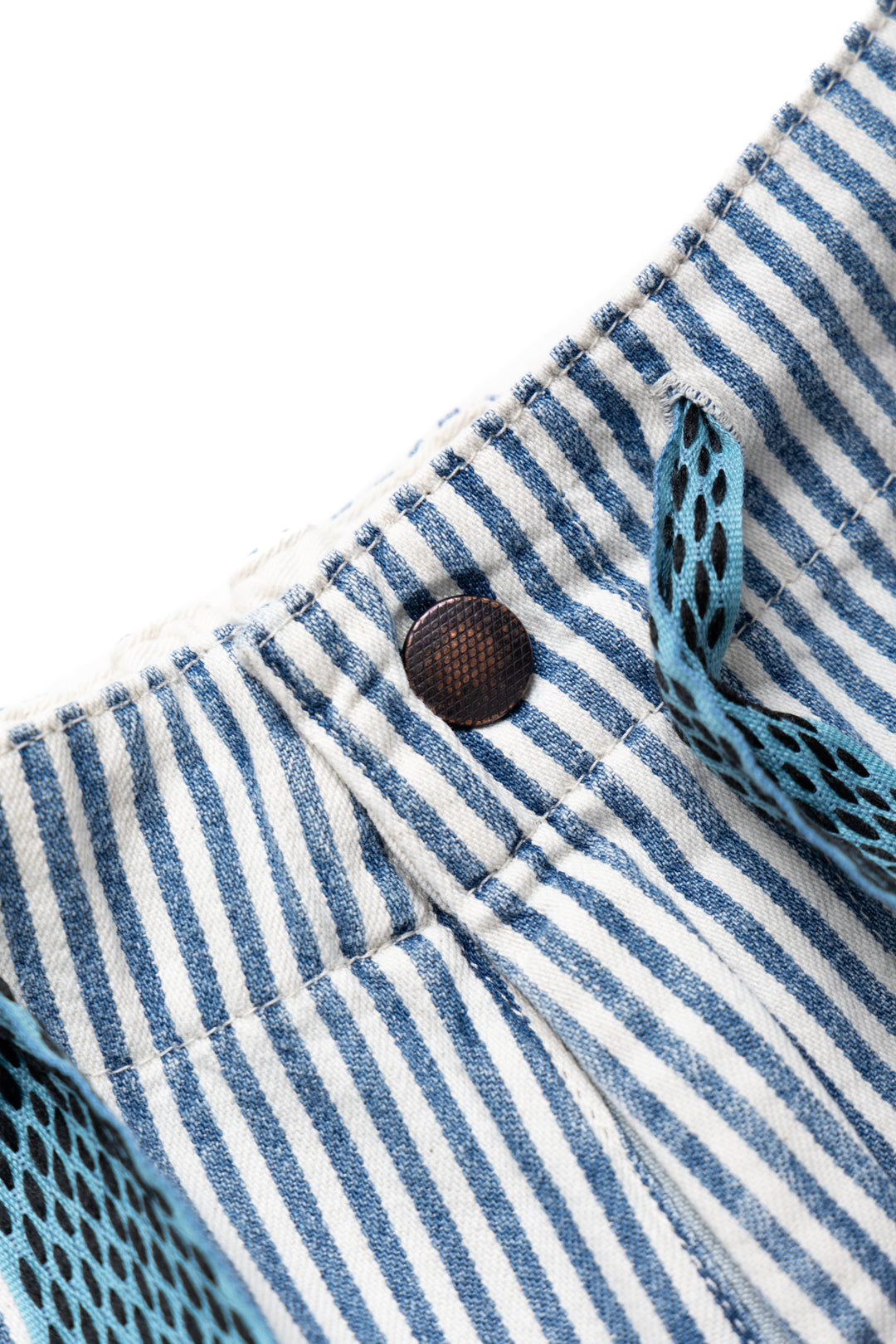 Kapital 10oz Hickoree W-Knee EASY Shorts – BLUE IN GREEN SOHO