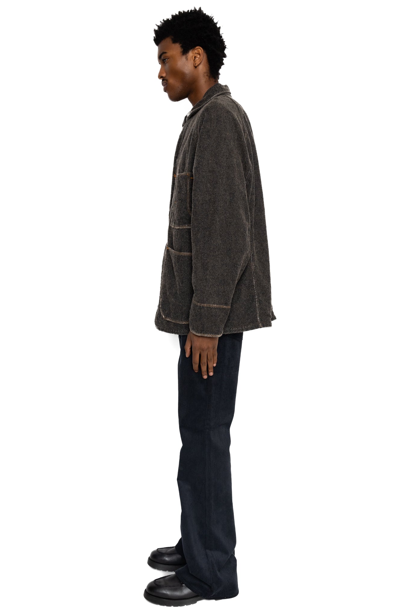 Twill Aging Wool CACTUS Coverall - Fade Charcoal