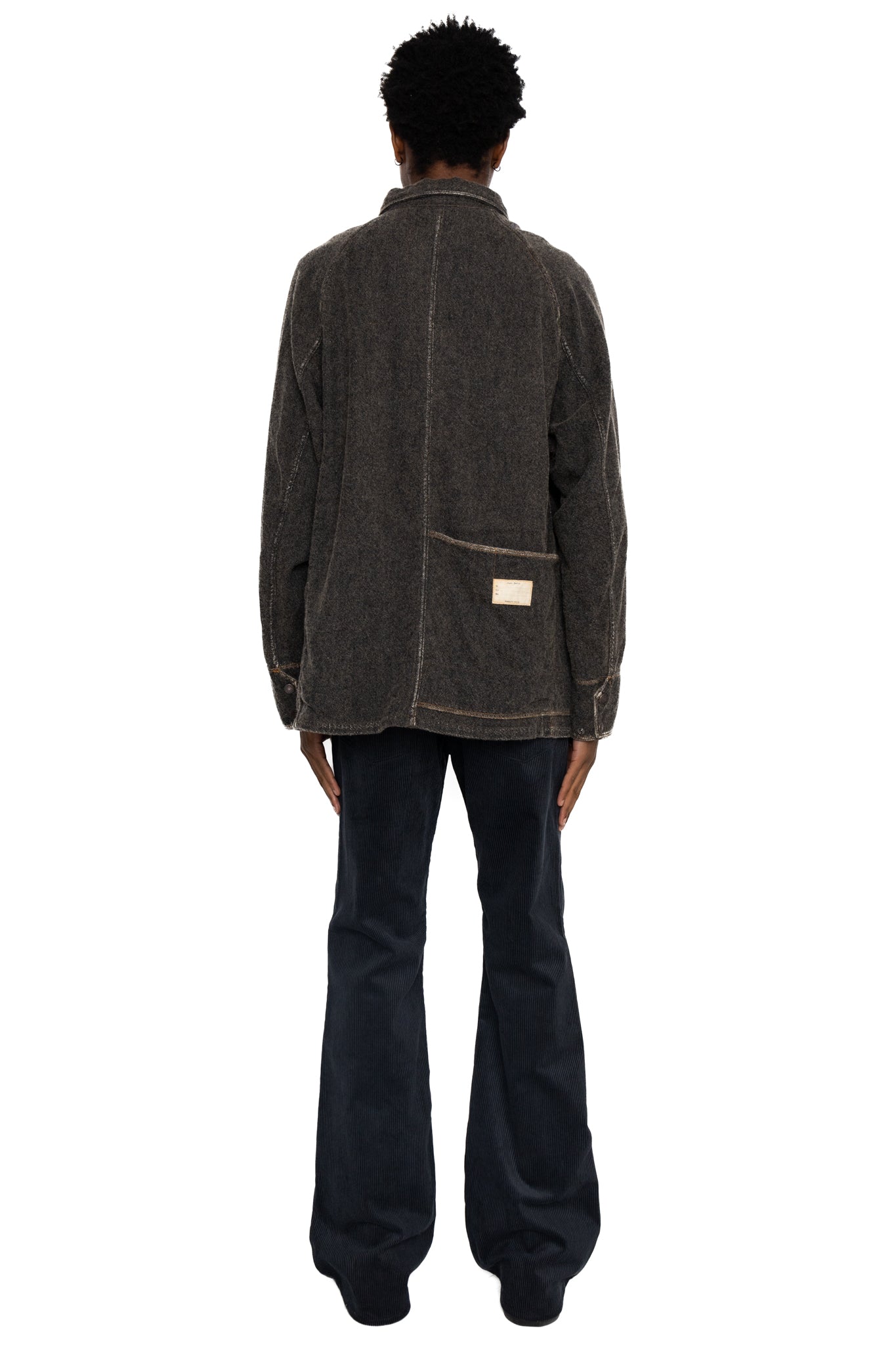 Twill Aging Wool CACTUS Coverall - Fade Charcoal