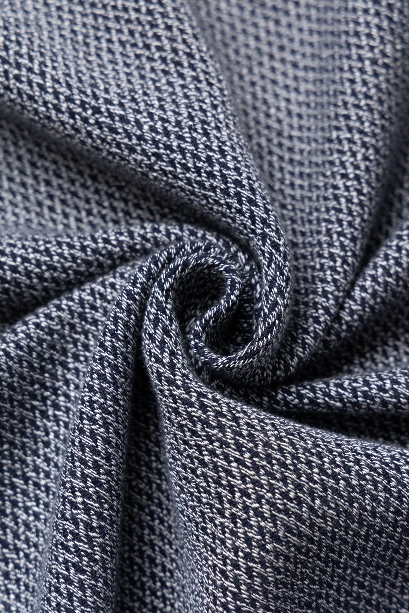 Shirt Jacket (Blue in Green Fit) - Navy Chevron Weave