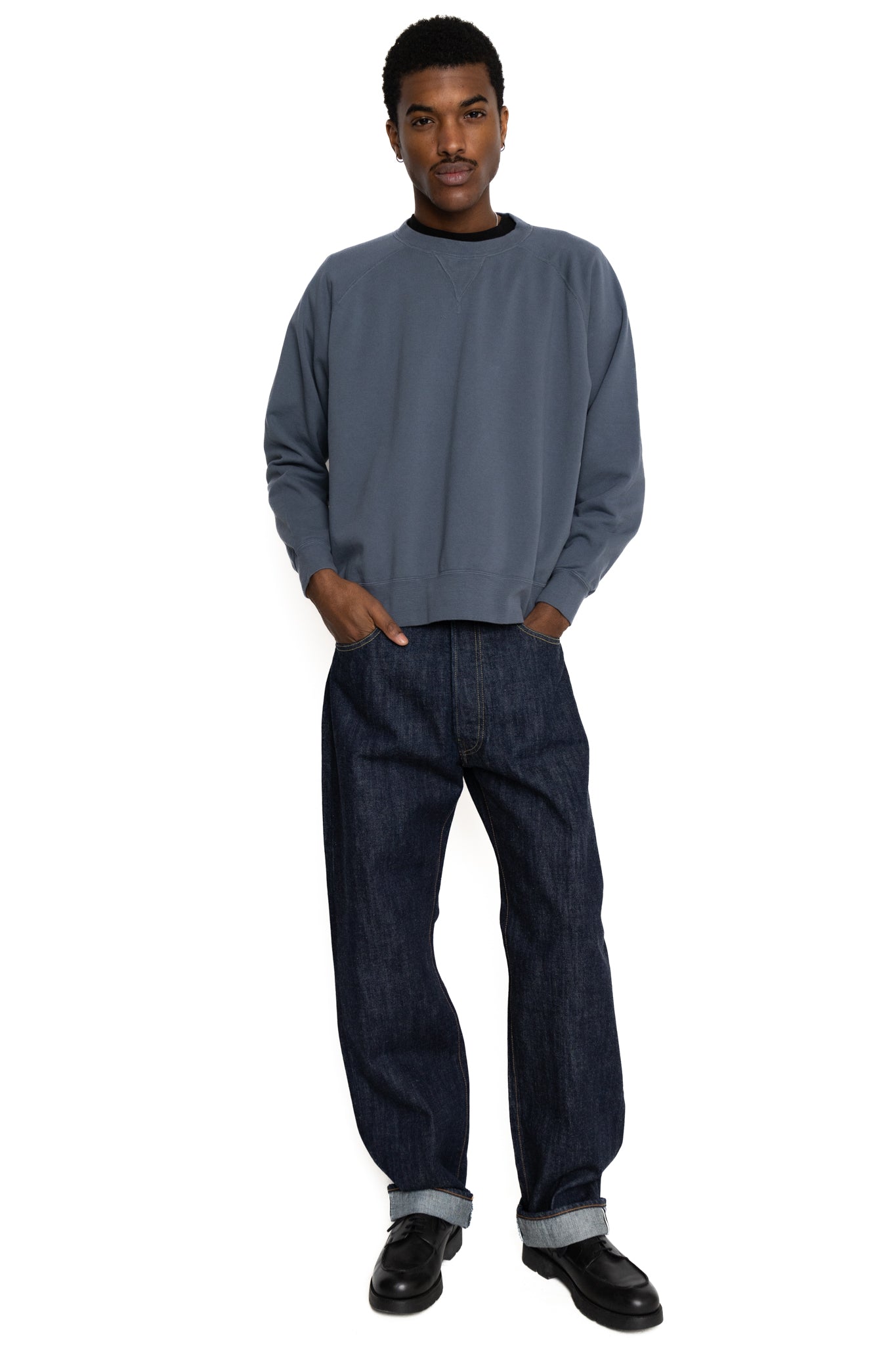 McHill Sports Wear Garment Dyeing Sweatshirt - Blue