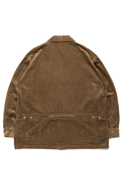 Suffolk Shirt Jacket Cotton 4.5W Corduroy - Khaki
