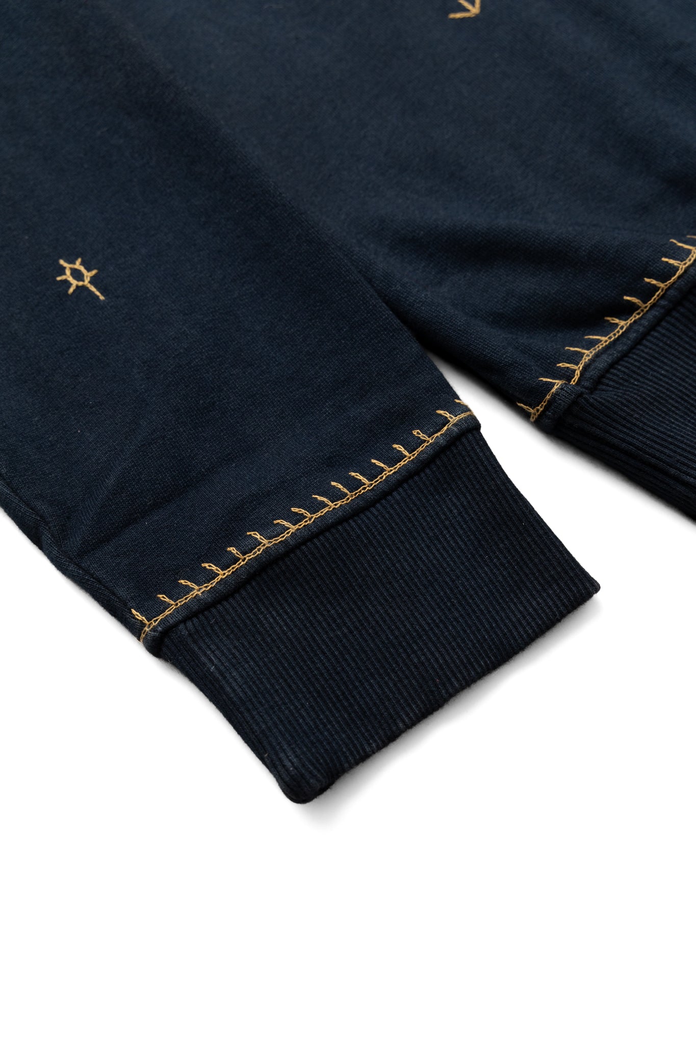 Crewneck Sweatshirt With Embroidery - Midnight Indigo