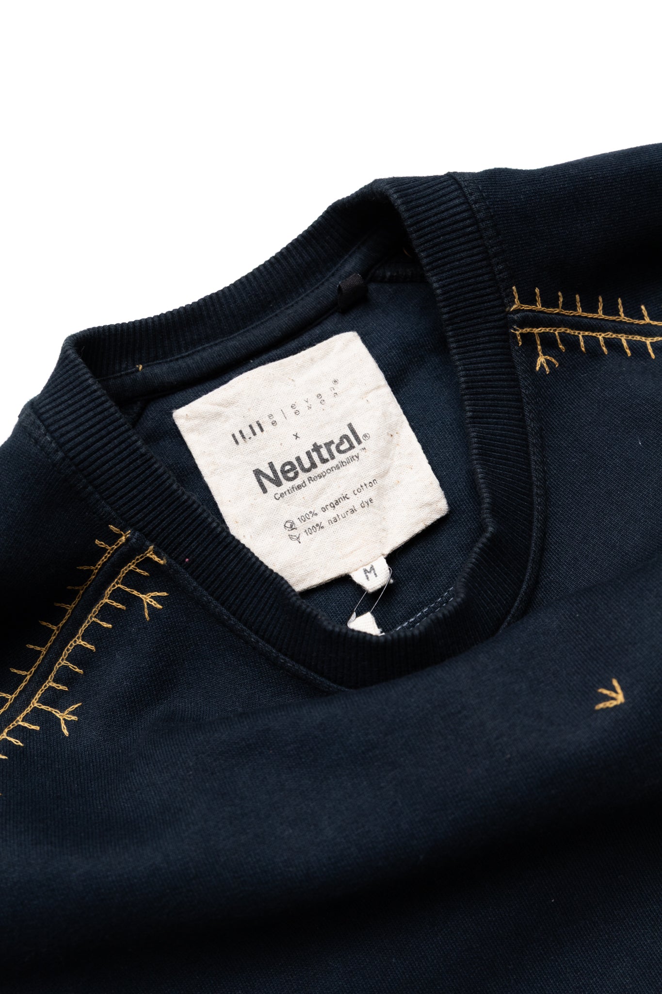 Crewneck Sweatshirt With Embroidery - Midnight Indigo